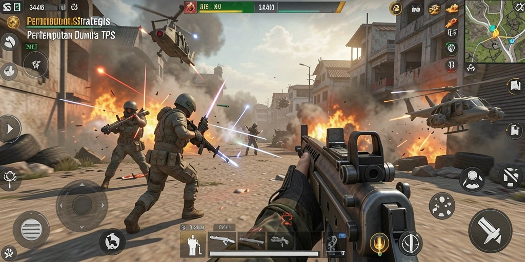 Screenshot gameplay TPS yang menegangkan di 3446.