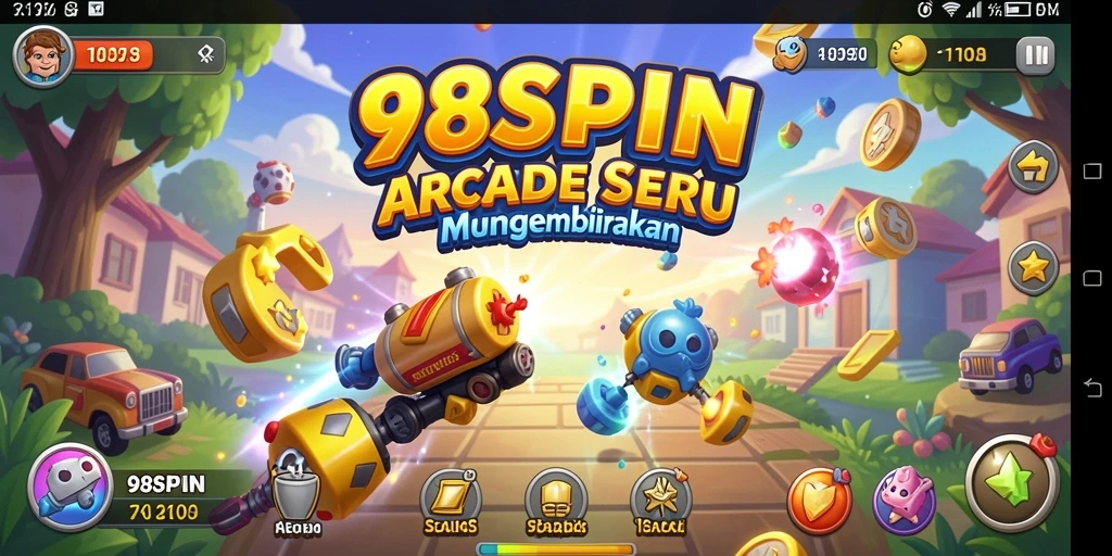 Screenshot menunjukkan pemain sedang menikmati serunya gameplay Arcade.