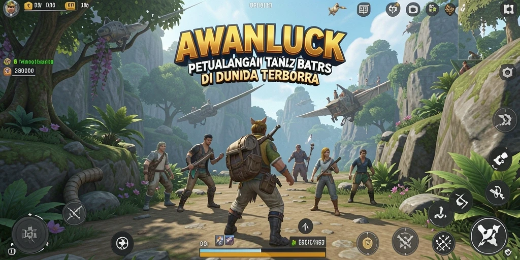 Tampilan gameplay menakjubkan di dunia terbuka AWANLUCK.