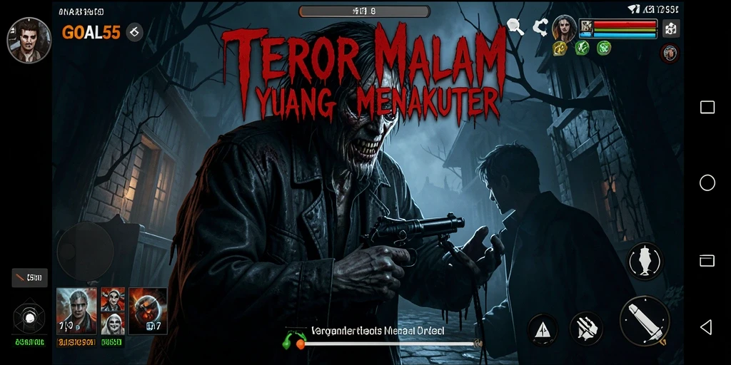 Gameplay menegangkan dari GOAL55 yang membawa suasana horror.