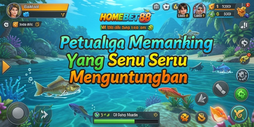 Tampilan gameplay menarik dari HOMEBET88 yang penuh aksi memancing.