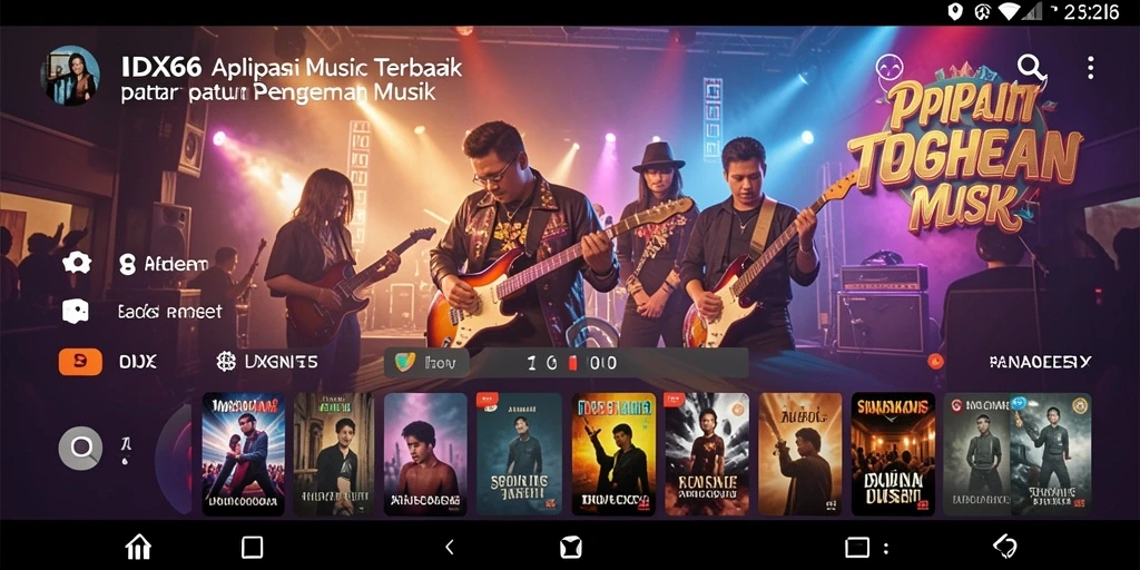 Tampilan screenshot gameplay musik yang menarik di IDX66.