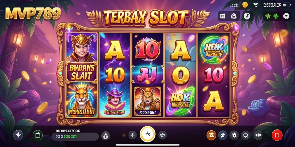 Screenshot utama MVP789 menampilkan gameplay slot yang menarik dan penuh warna.